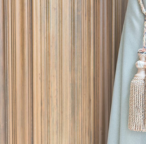 Curtain rod - vintage light filter effect